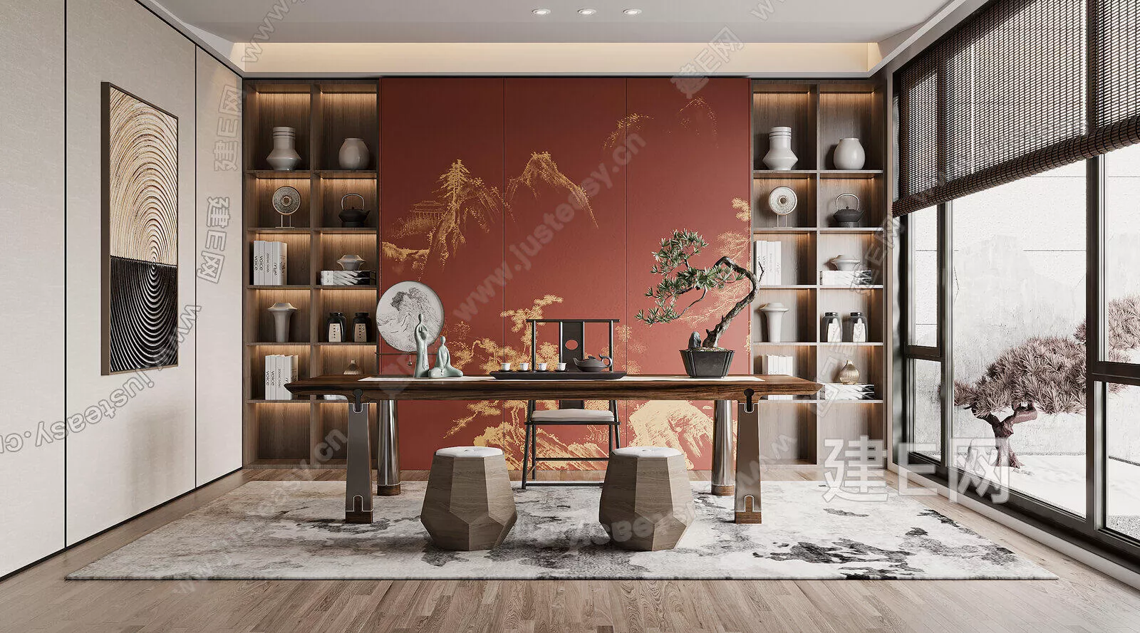 CHINESE TEAROOM - SKETCHUP 3D SCENE - ENSCAPE - 102713513