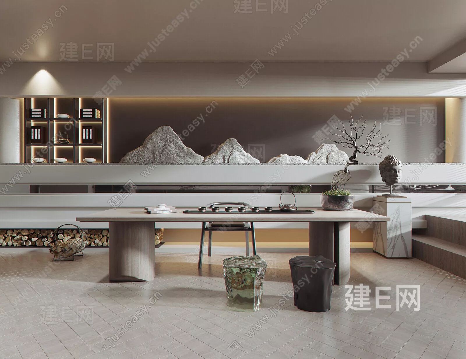 CHINESE TEAROOM - SKETCHUP 3D SCENE - ENSCAPE - 104417230