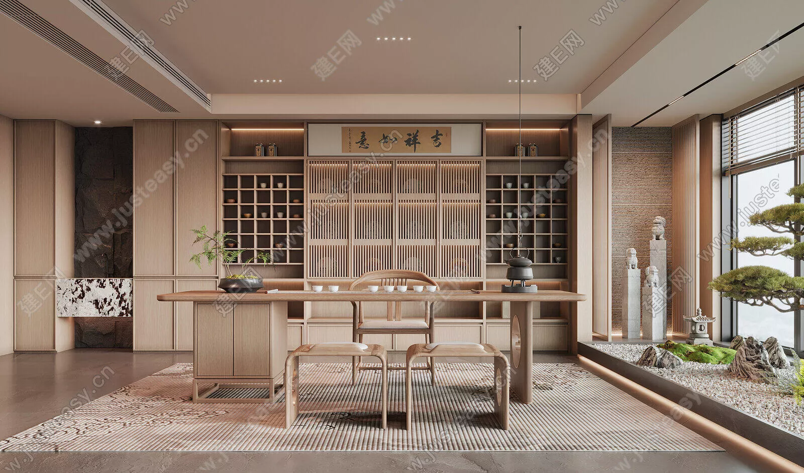 CHINESE TEAROOM - SKETCHUP 3D SCENE - ENSCAPE - 104811116