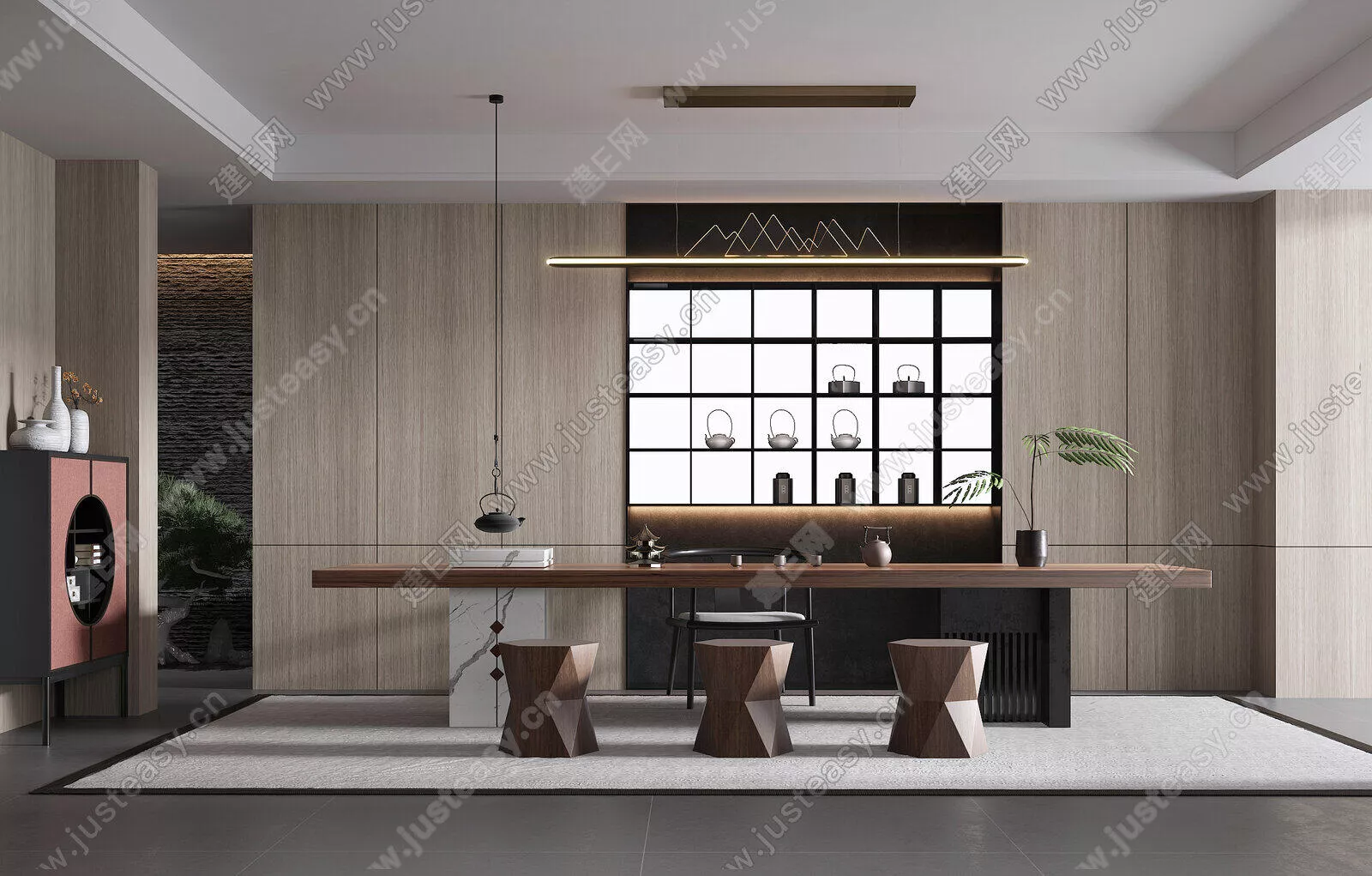 CHINESE TEAROOM - SKETCHUP 3D SCENE - ENSCAPE - 105991668