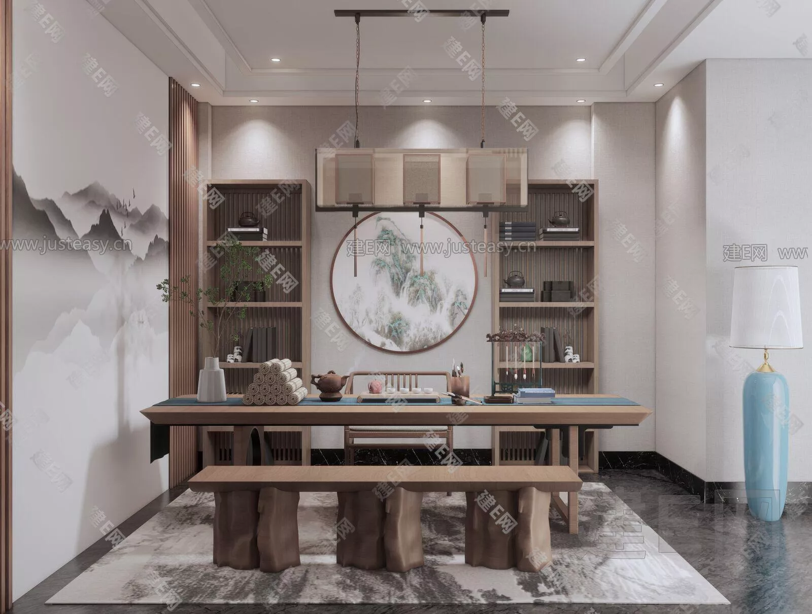 CHINESE TEAROOM - SKETCHUP 3D SCENE - ENSCAPE - 107365764