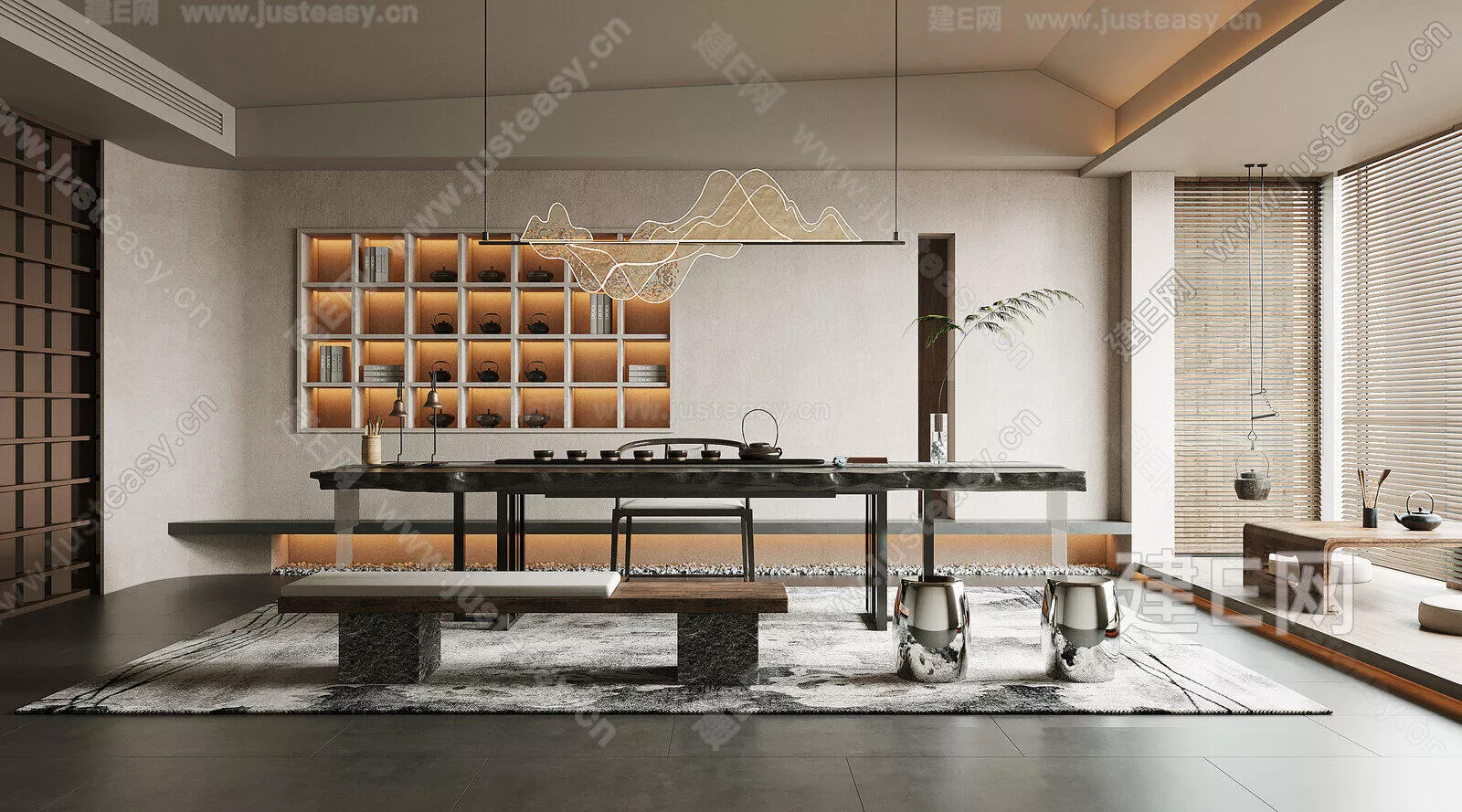 CHINESE TEAROOM - SKETCHUP 3D SCENE - ENSCAPE - 107694623