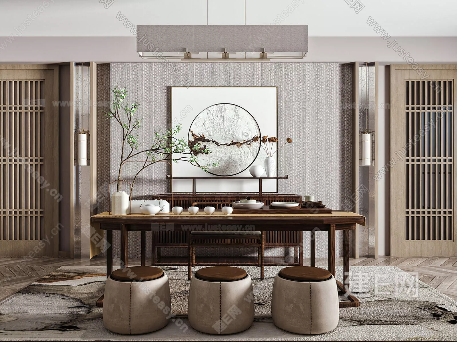 CHINESE TEAROOM - SKETCHUP 3D SCENE - ENSCAPE - 109659586