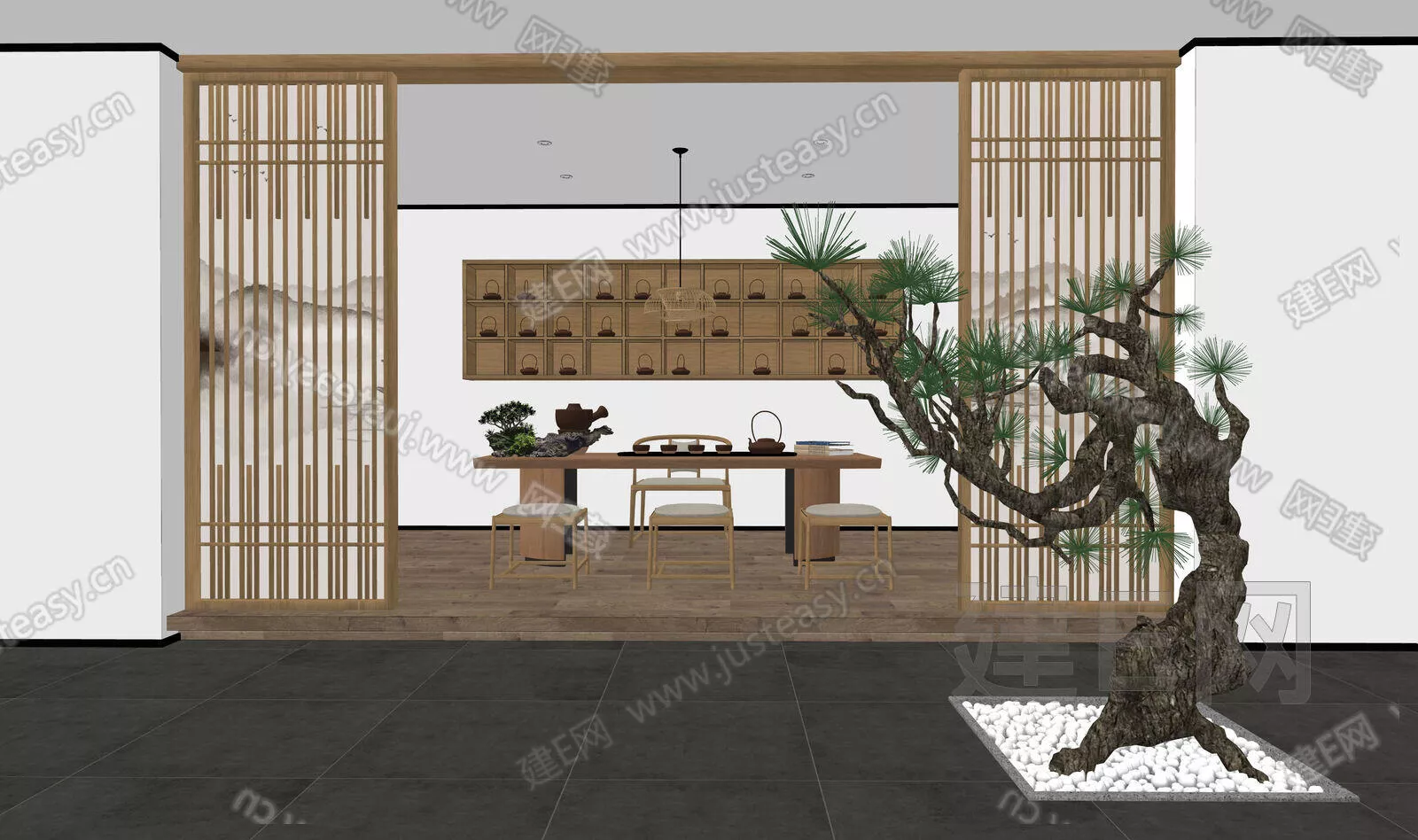 CHINESE TEAROOM - SKETCHUP 3D SCENE - ENSCAPE - 111755548