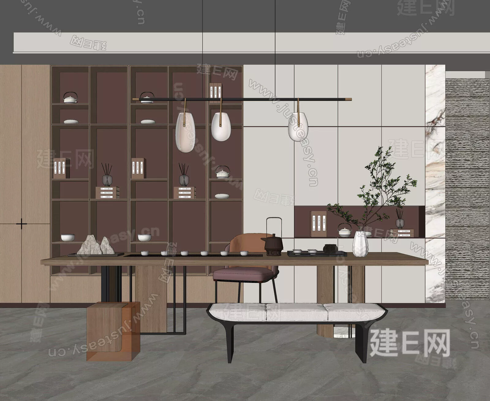CHINESE TEAROOM - SKETCHUP 3D SCENE - ENSCAPE - 112411697