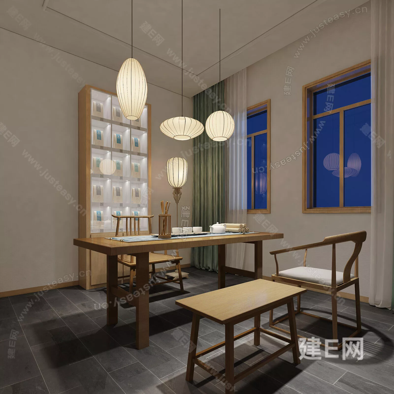 CHINESE TEAROOM - SKETCHUP 3D SCENE - ENSCAPE - 115361265