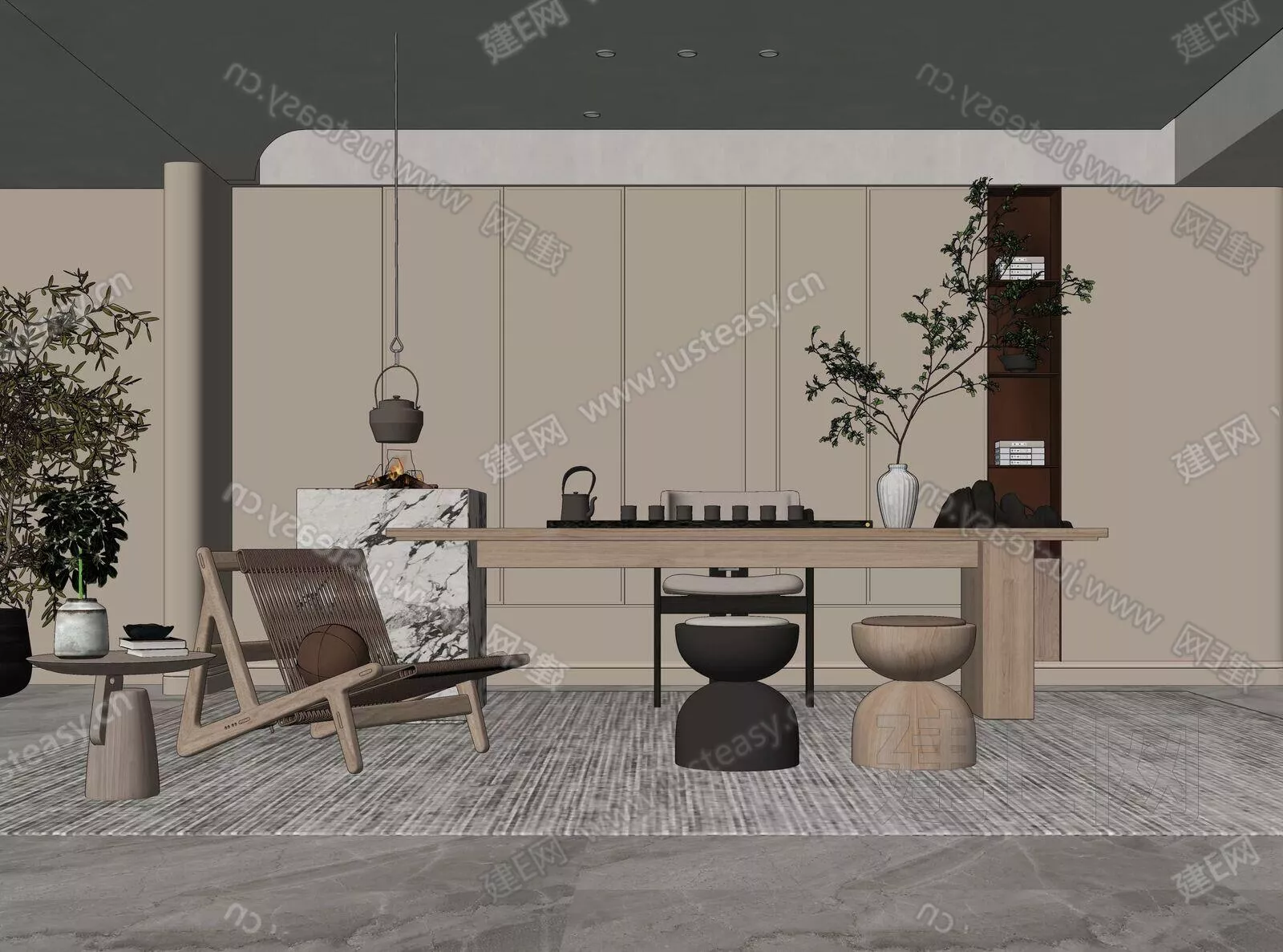 CHINESE TEAROOM - SKETCHUP 3D SCENE - ENSCAPE - 116213197