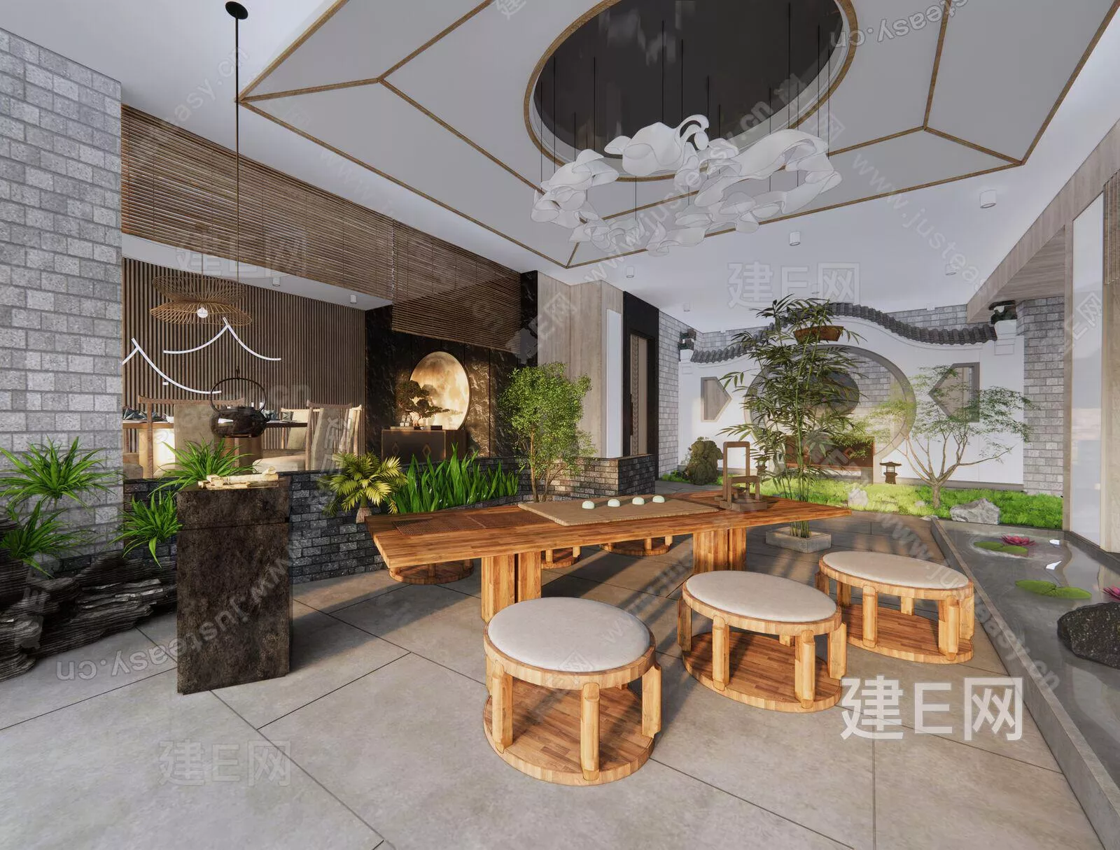 CHINESE TEAROOM - SKETCHUP 3D SCENE - ENSCAPE - 116474594