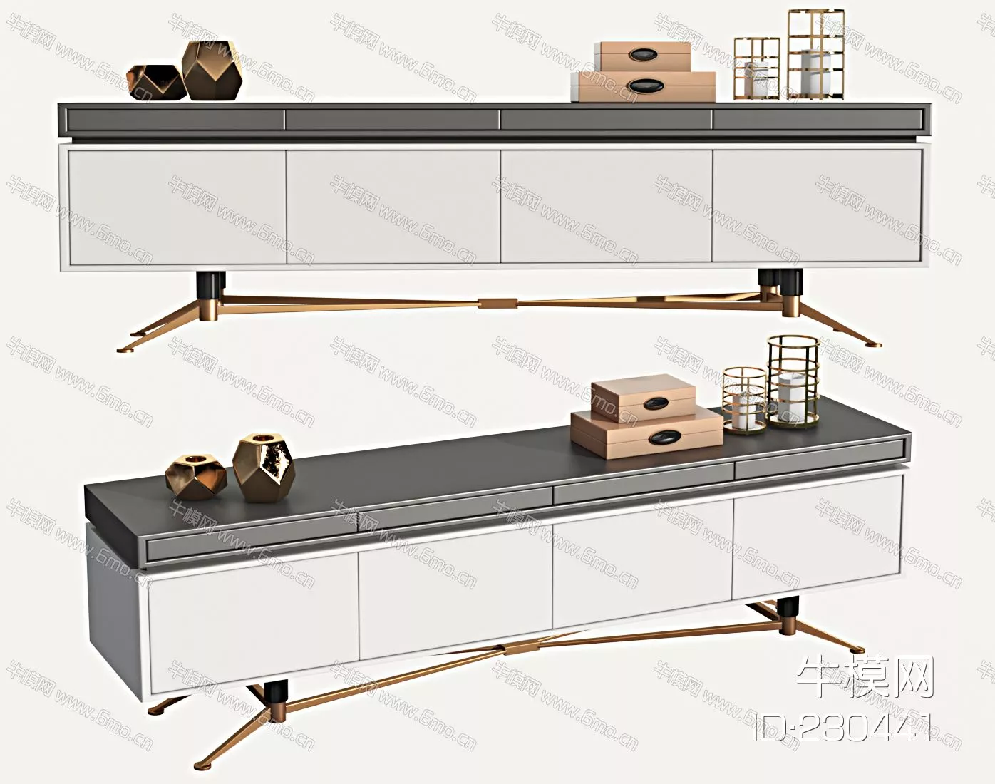 CHINESE TV CABINET - SKETCHUP 3D MODEL - VRAY - 230441