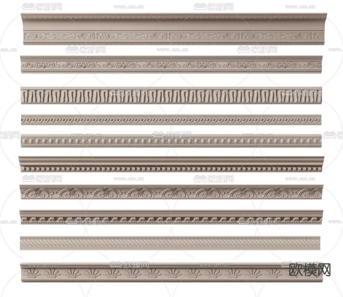 CLASSIC CLASSIC MOULDING - SKETCHUP 3D MODEL - VRAY OR ENSCAPE - ID00047