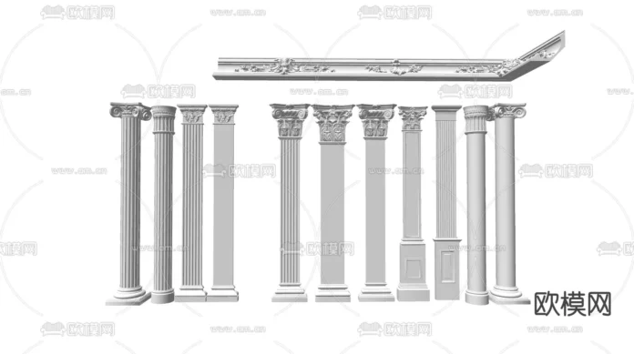 CLASSIC CLASSIC MOULDING - SKETCHUP 3D MODEL - VRAY OR ENSCAPE - ID00067