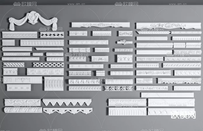 CLASSIC CLASSIC MOULDING - SKETCHUP 3D MODEL - VRAY OR ENSCAPE - ID00076