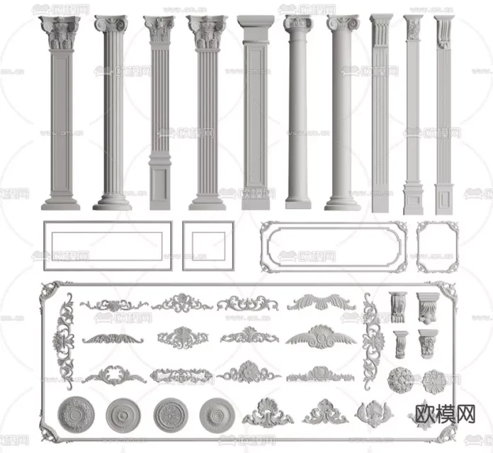 CLASSIC CLASSIC MOULDING - SKETCHUP 3D MODEL - VRAY OR ENSCAPE - ID00098