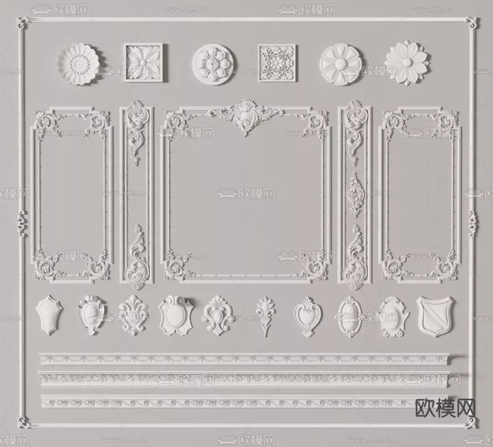 CLASSIC CLASSIC MOULDING - SKETCHUP 3D MODEL - VRAY OR ENSCAPE - ID00100