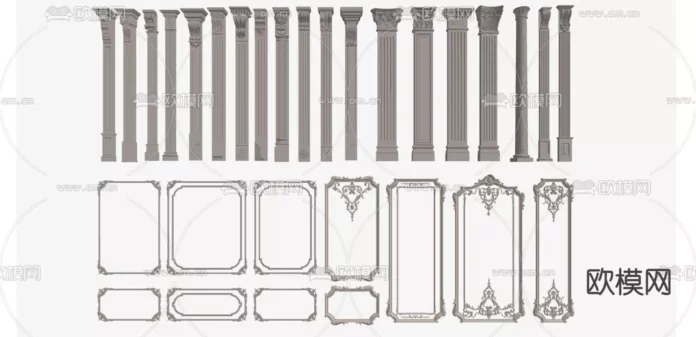 CLASSIC CLASSIC MOULDING - SKETCHUP 3D MODEL - VRAY OR ENSCAPE - ID00129