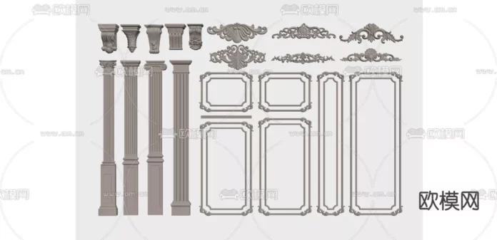 CLASSIC CLASSIC MOULDING - SKETCHUP 3D MODEL - VRAY OR ENSCAPE - ID00130