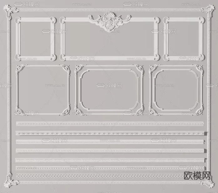 CLASSIC CLASSIC MOULDING - SKETCHUP 3D MODEL - VRAY OR ENSCAPE - ID00138