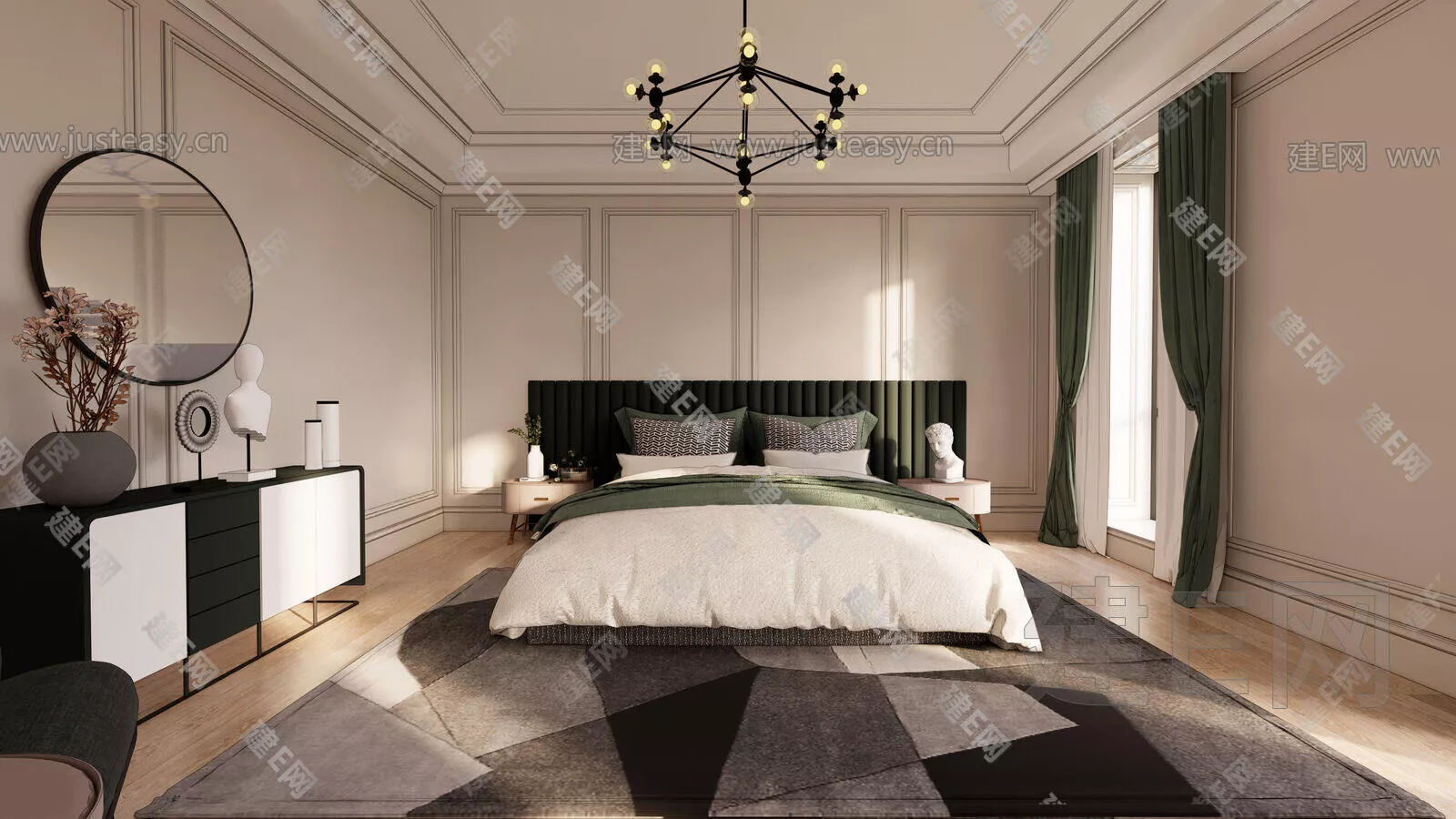 EUROPE BEDROOM - SKETCHUP 3D SCENE - ENSCAPE - 108283171