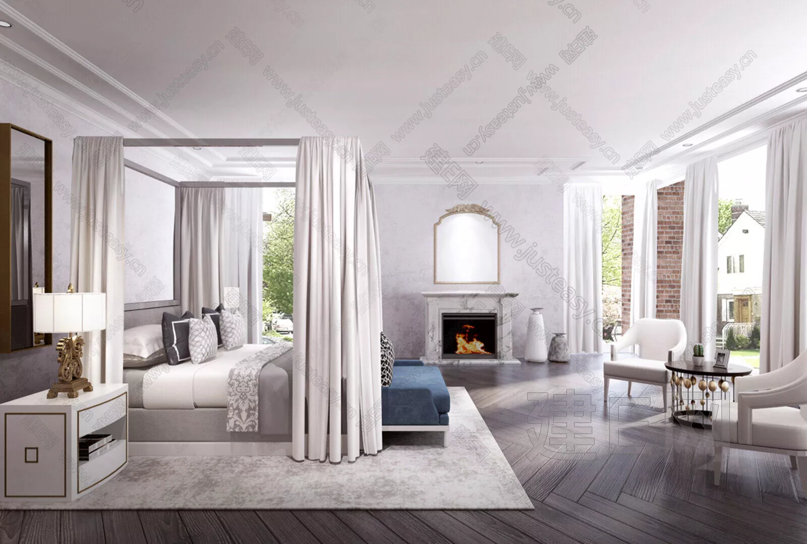 EUROPE BEDROOM - SKETCHUP 3D SCENE - ENSCAPE - 112938257