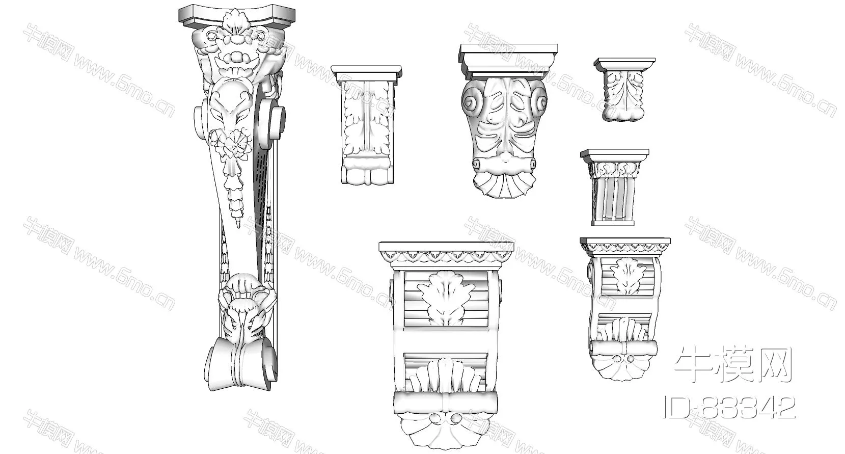 EUROPE CARVED - SKETCHUP 3D MODEL - ENSCAPE - 83342