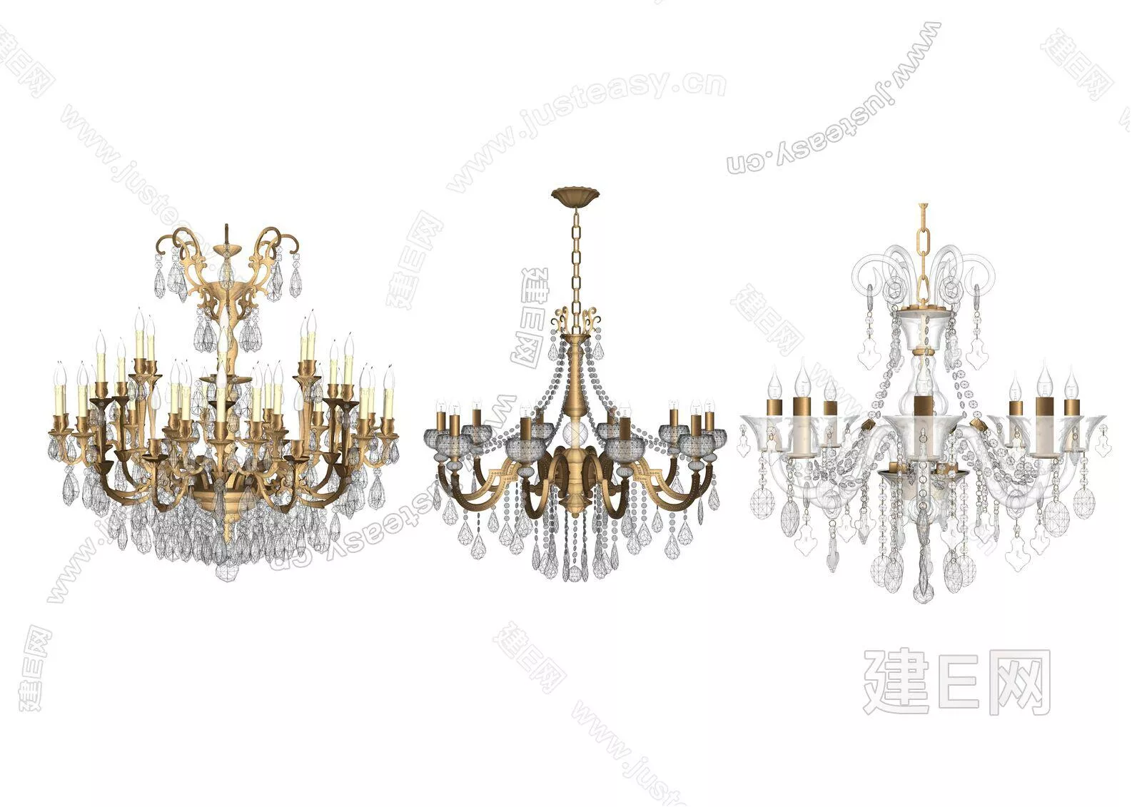 EUROPE CHANDELIER - SKETCHUP 3D MODEL - ENSCAPE - 109789358