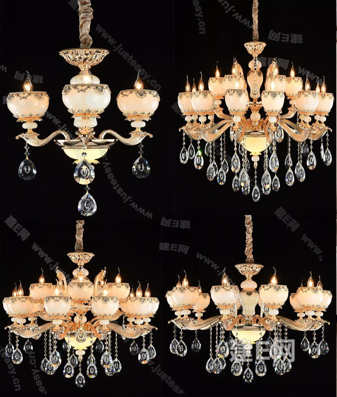 EUROPE CHANDELIER - SKETCHUP 3D MODEL - ENSCAPE - 112741885