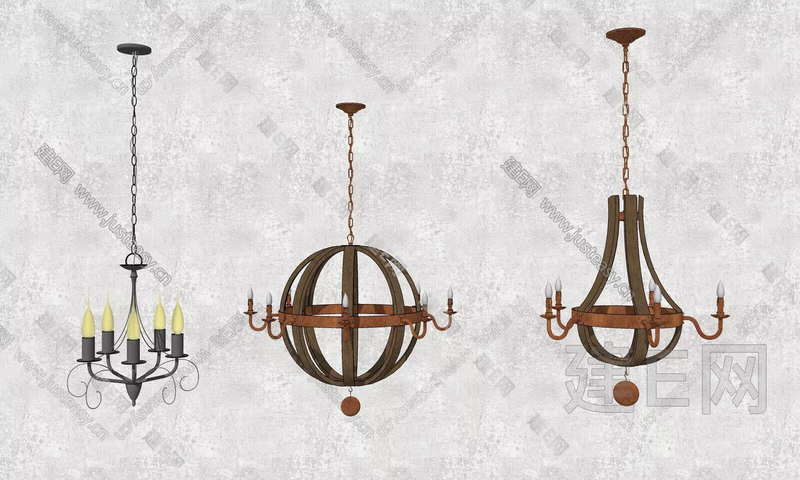 EUROPE CHANDELIER - SKETCHUP 3D MODEL - ENSCAPE - 113066460