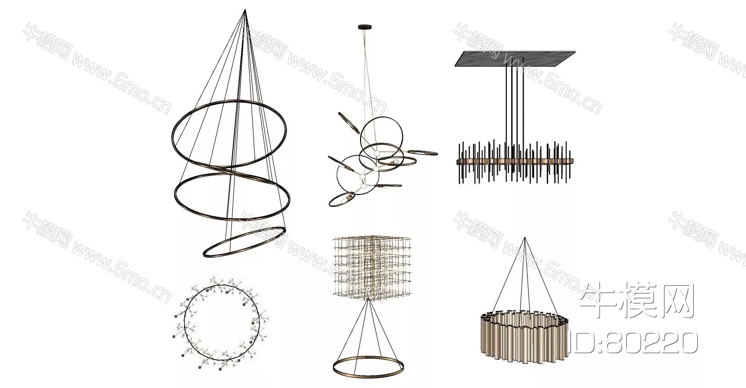 EUROPE CHANDELIER - SKETCHUP 3D MODEL - VRAY - 80220