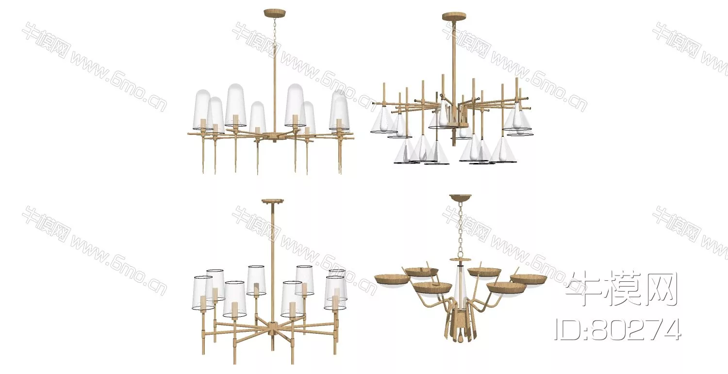 EUROPE CHANDELIER - SKETCHUP 3D MODEL - VRAY - 80274