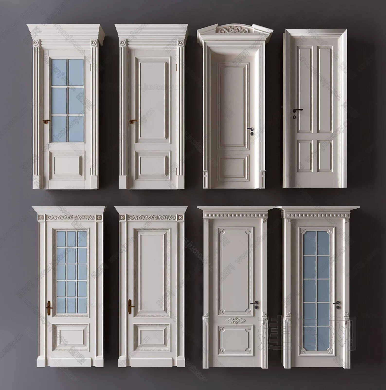 EUROPE DOOR AND WINDOWS - SKETCHUP 3D MODEL - ENSCAPE - 111234312
