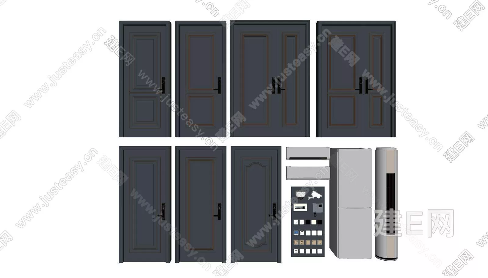 EUROPE DOOR AND WINDOWS - SKETCHUP 3D MODEL - ENSCAPE - 112542193