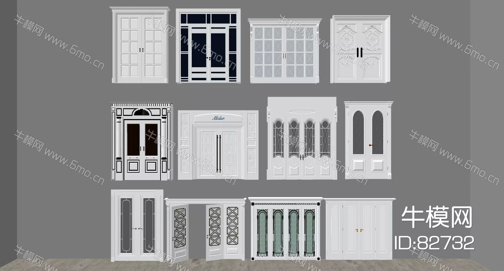 EUROPE DOOR AND WINDOWS - SKETCHUP 3D MODEL - ENSCAPE - 82732