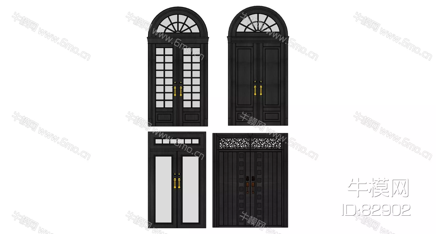 EUROPE DOOR AND WINDOWS - SKETCHUP 3D MODEL - ENSCAPE - 82902