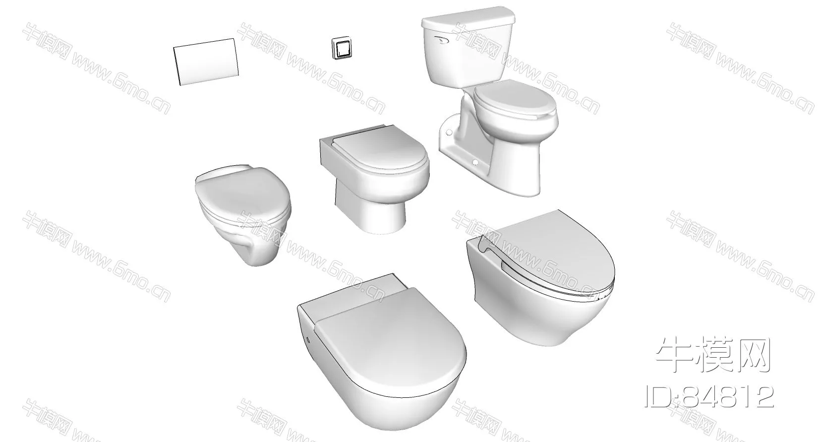 EUROPE KITCHEN - BATHROOM DECOR - SKETCHUP 3D MODEL - ENSCAPE - 84812