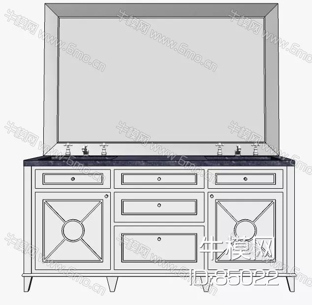 EUROPE KITCHEN - BATHROOM DECOR - SKETCHUP 3D MODEL - ENSCAPE - 85022