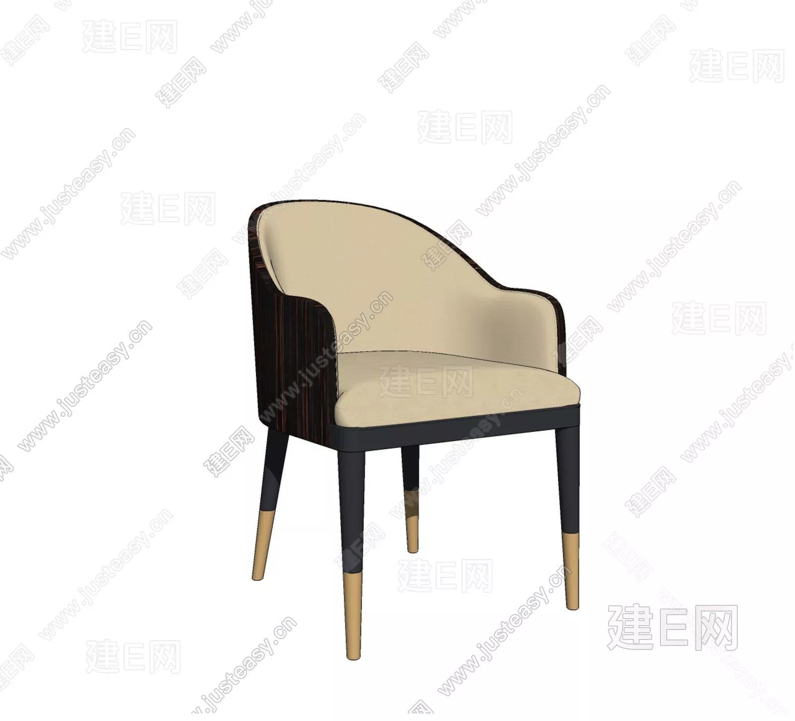 EUROPE LOUNGLE CHAIR - SKETCHUP 3D MODEL - ENSCAPE - 111035672