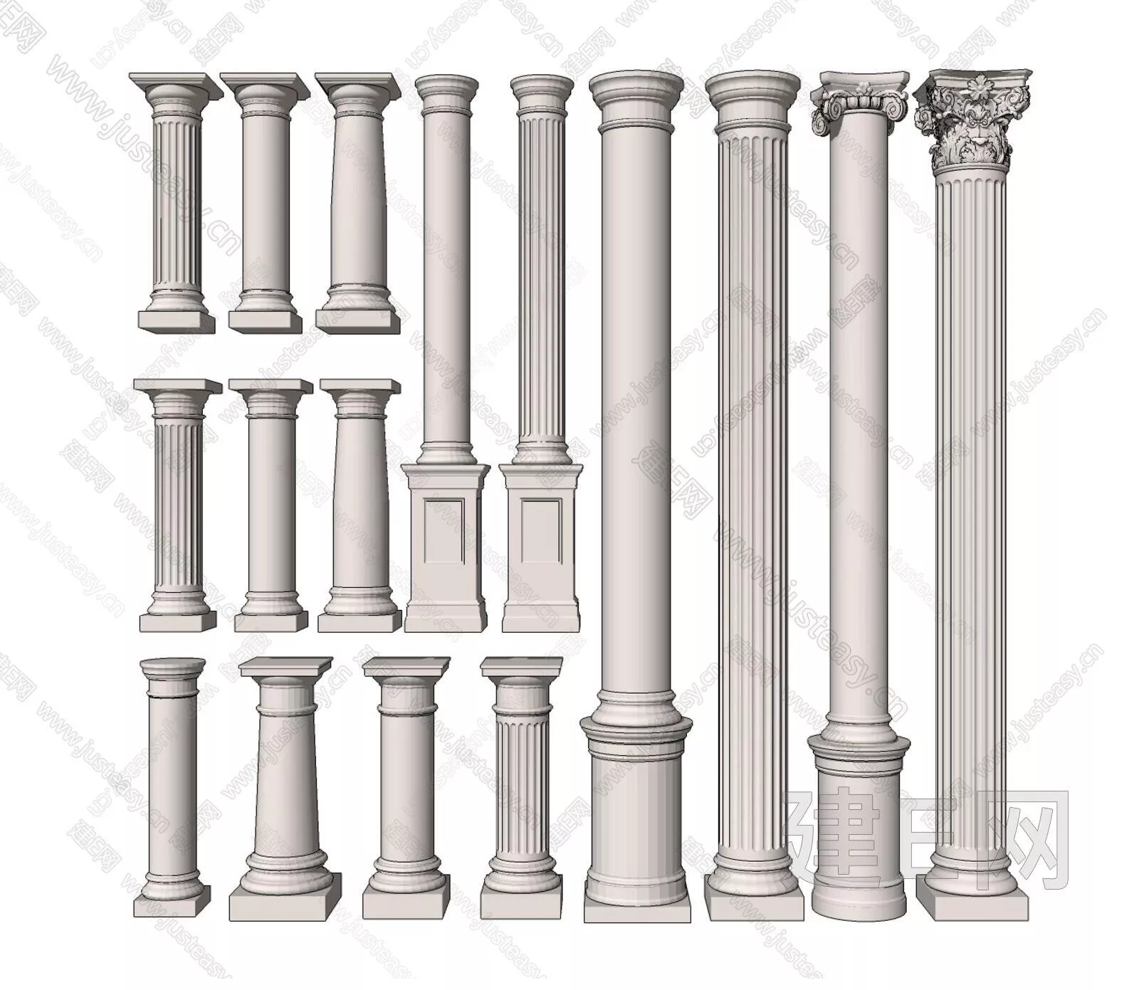 EUROPE PILLAR - SKETCHUP 3D MODEL - ENSCAPE - 111035794