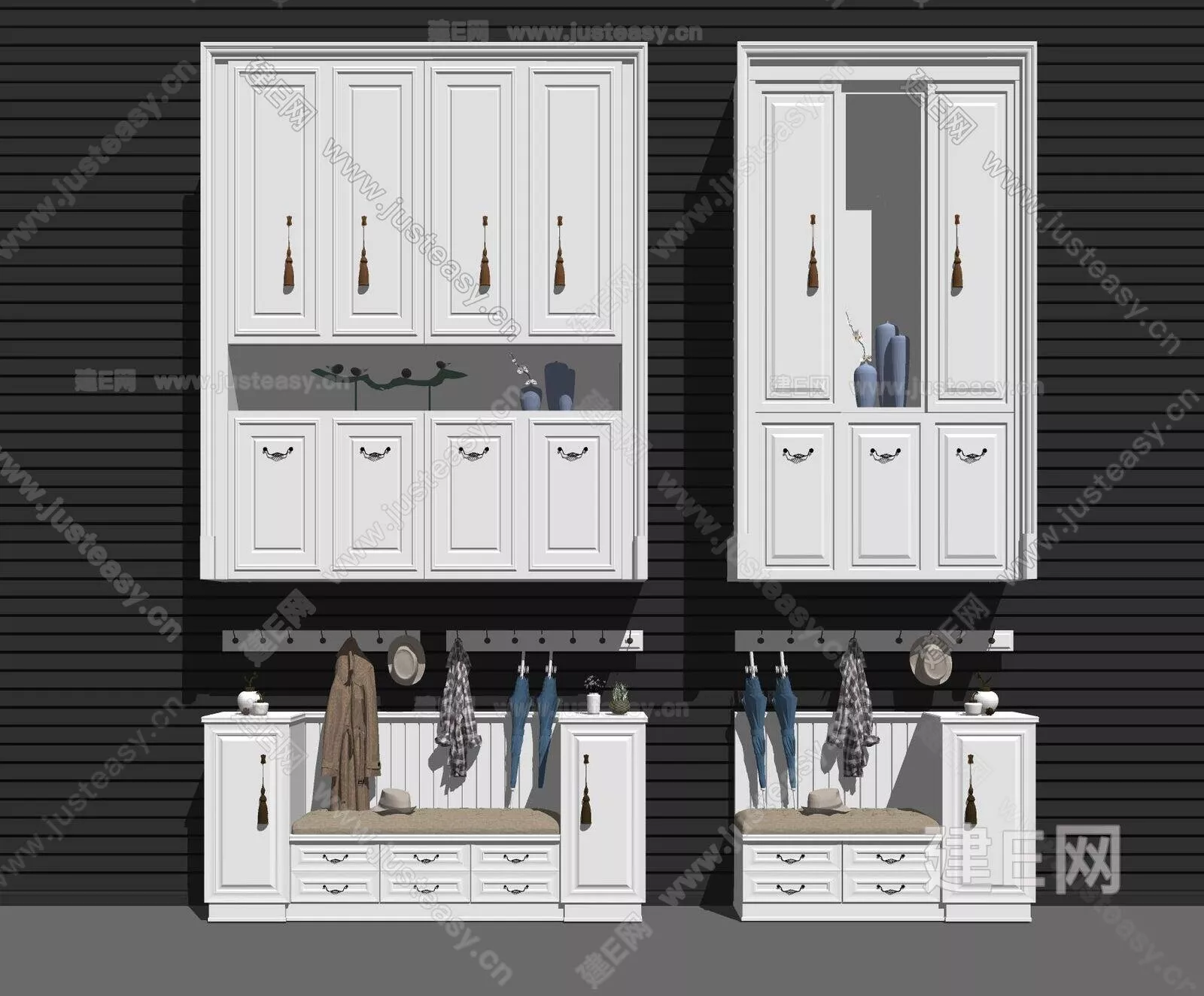 EUROPE SHOE CABINET - SKETCHUP 3D MODEL - ENSCAPE - 111886732