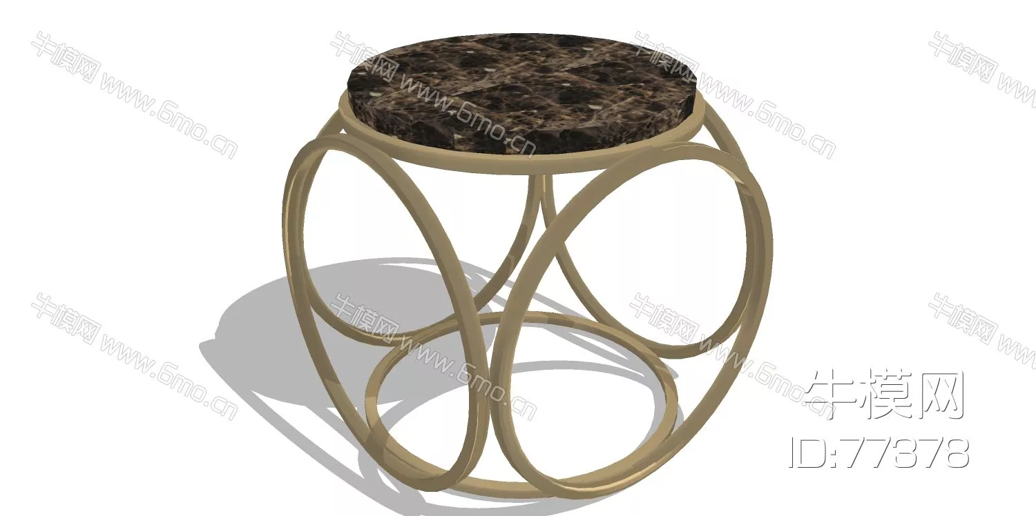 EUROPE SIDE TABLE - SKETCHUP 3D MODEL - ENSCAPE - 77378