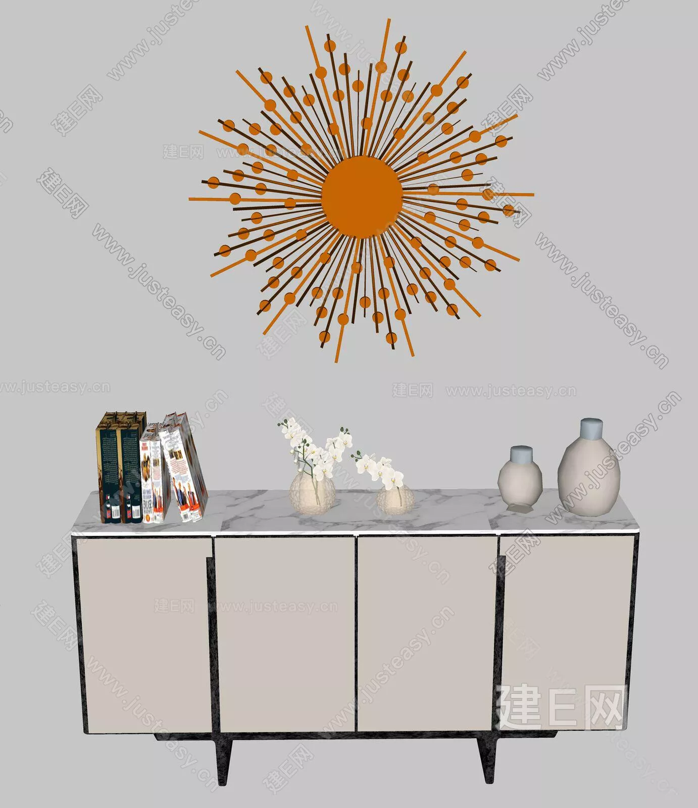 EUROPE SIDEBOARD - SKETCHUP 3D MODEL - ENSCAPE - 112607509