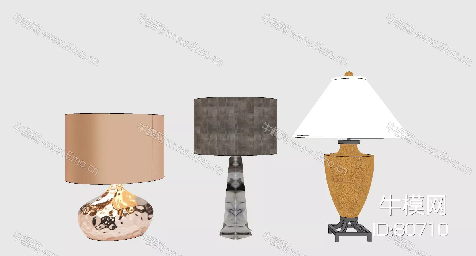 EUROPE TABLE LAMP - SKETCHUP 3D MODEL - ENSCAPE - 80710