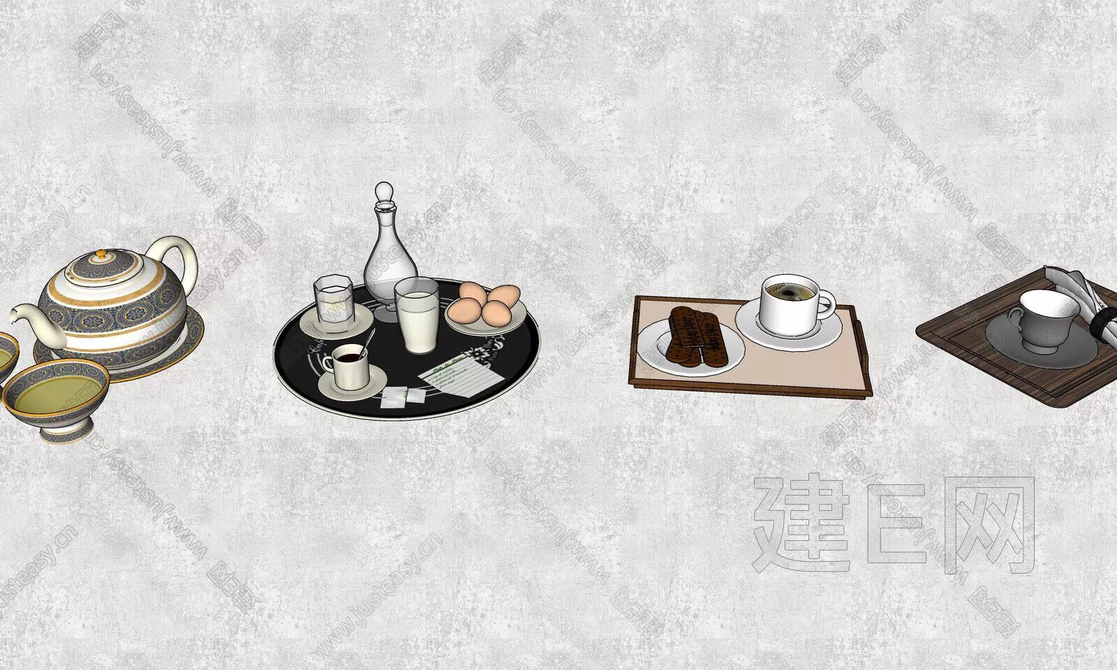 EUROPE TABLEWARE - SKETCHUP 3D MODEL - ENSCAPE - 112542049