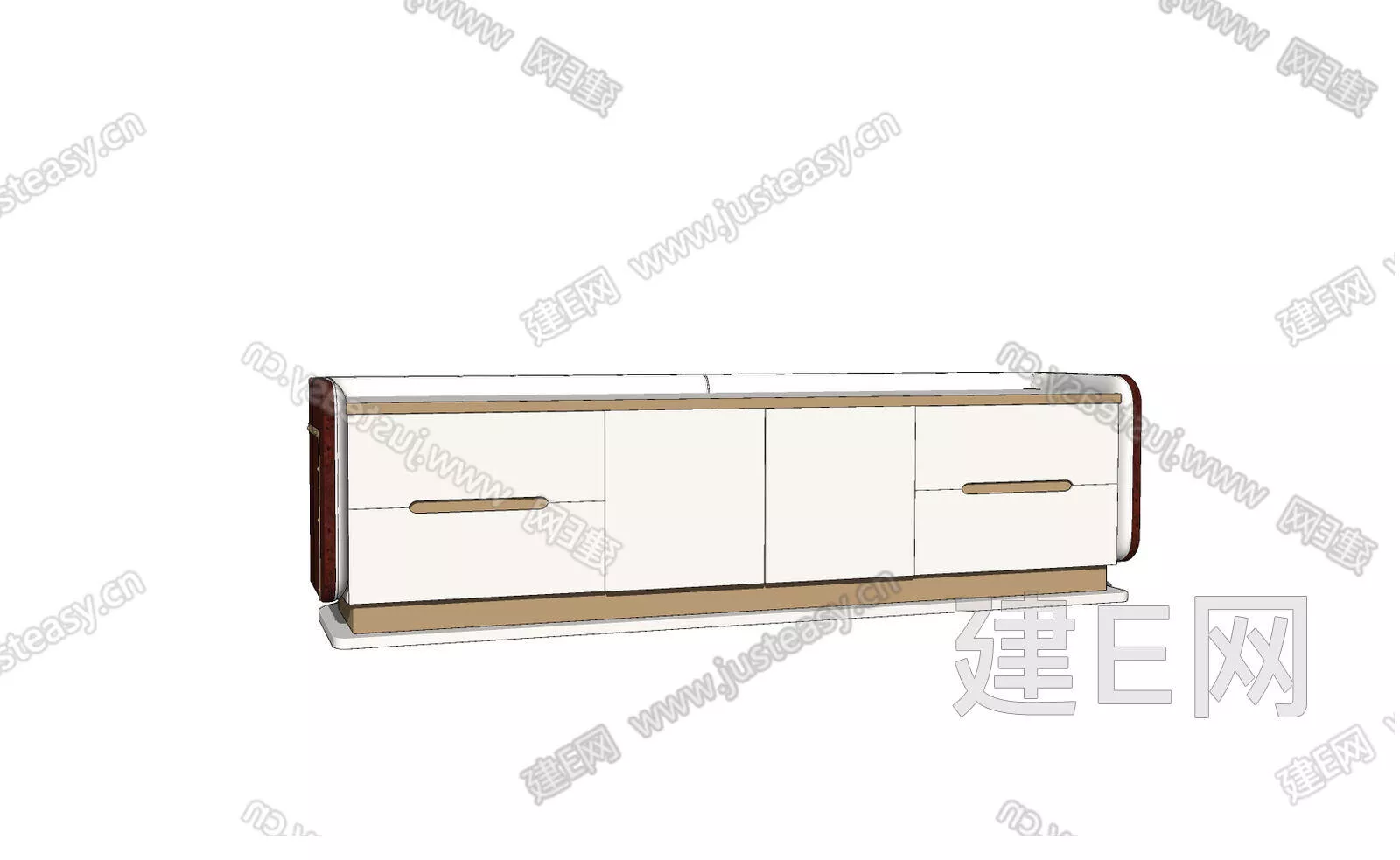 EUROPE TV CABINET - SKETCHUP 3D MODEL - ENSCAPE - 109593904