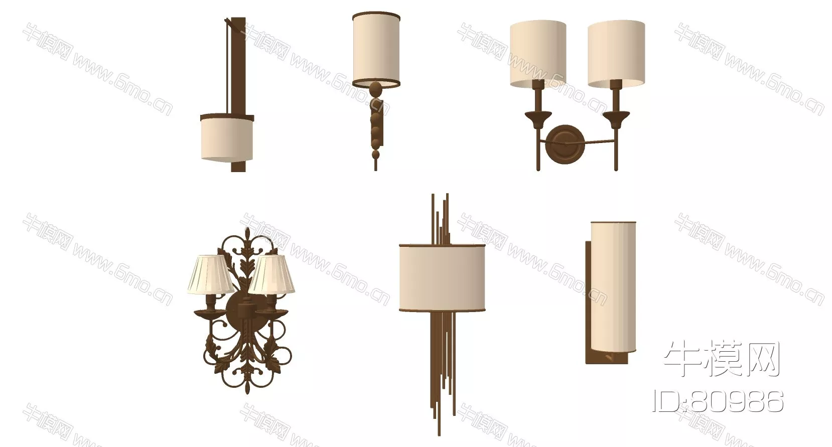EUROPE WALL LAMP - SKETCHUP 3D MODEL - ENSCAPE - 80986