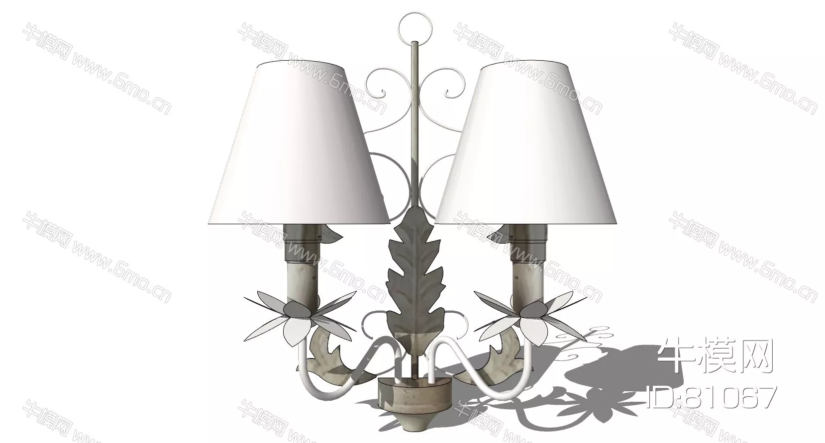 EUROPE WALL LAMP - SKETCHUP 3D MODEL - ENSCAPE - 81067