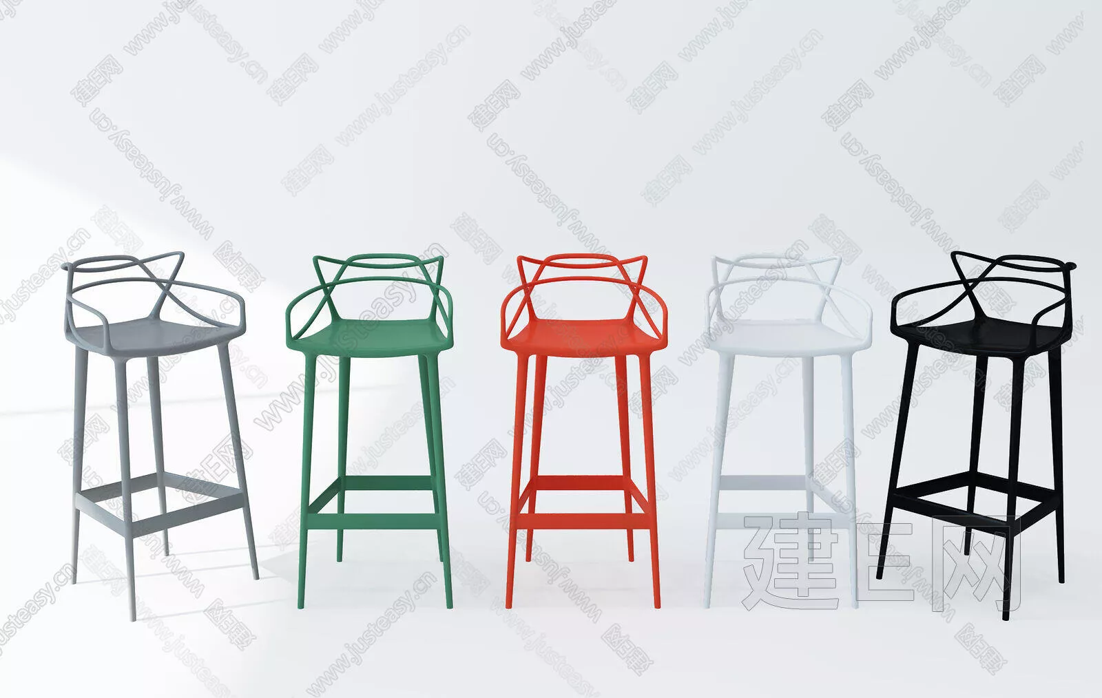 INDUSTRIAL BAR CHAIR - SKETCHUP 3D MODEL - ENSCAPE - 113919448