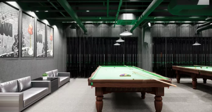 INDUSTRIAL BILLARD CLUB - SKETCHUP 3D SCENE - VRAY OR ENSCAPE - ID00223