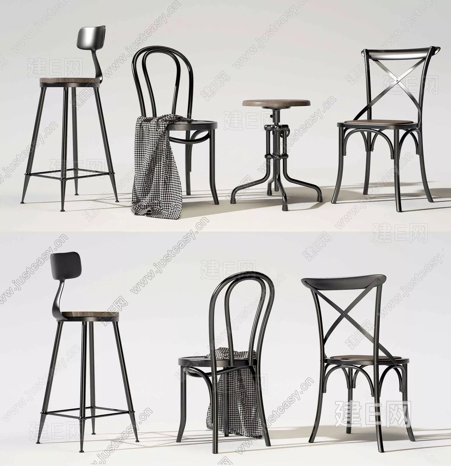 INDUSTRIAL CHAIRS - SKETCHUP 3D MODEL - ENSCAPE - 110576976