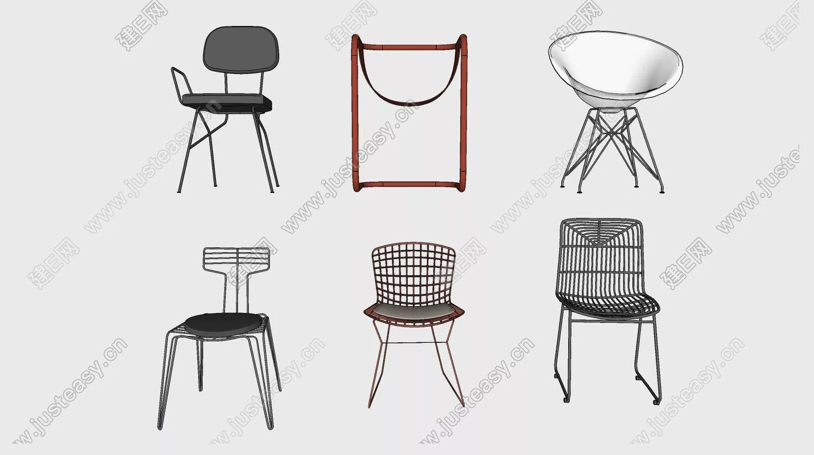 INDUSTRIAL CHAIRS - SKETCHUP 3D MODEL - ENSCAPE - 111493413