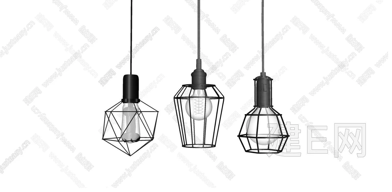 INDUSTRIAL CHANDELIER - SKETCHUP 3D MODEL - ENSCAPE - 111558922